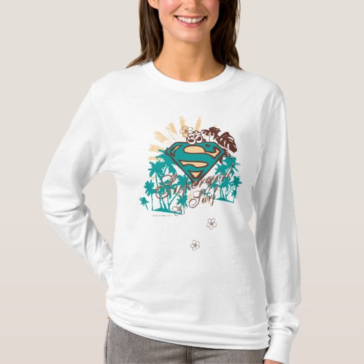 Supergirl Surf T-shirt (Voorkant)