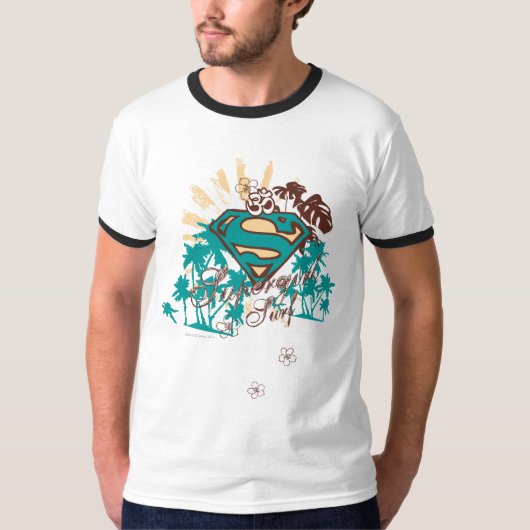 Supergirl Surf T-shirt (Voorkant)