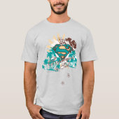 Supergirl Surf T-shirt (Voorkant)