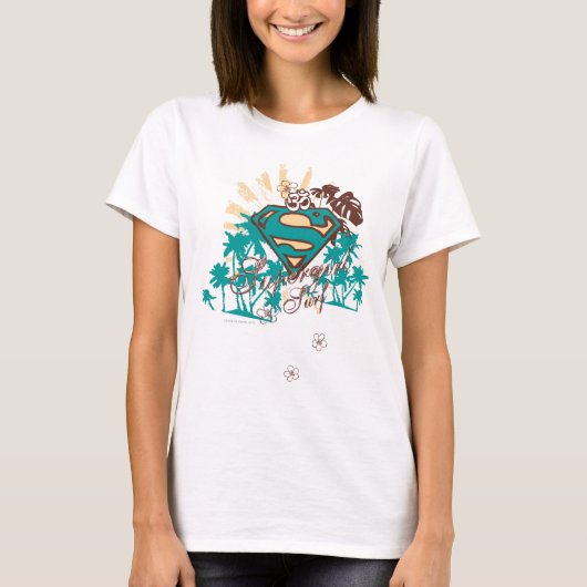 Supergirl Surf T-shirt (Voorkant)