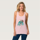 Supergirl Surf Tanktop (Volledige Voorkant)