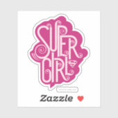 Supergirl Swirl 1 Sticker (Vel)