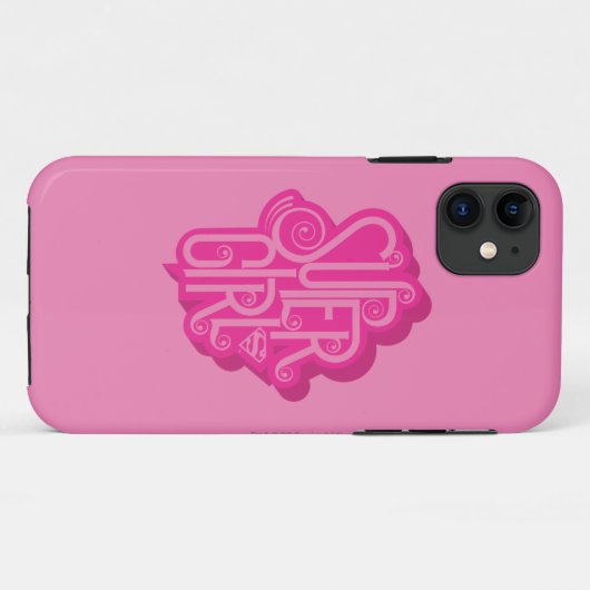 Supergirl Swirl 2 Case-Mate iPhone Case (Achterkant (horizontaal))