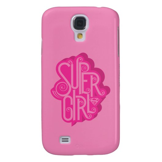 Supergirl Swirl 2 Case-Mate Samsung Galaxy Hoesje (Achterkant)