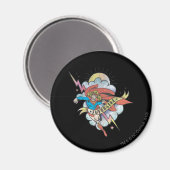 Supergirl Tattoo Magneet (Voorkant / Achterkant)