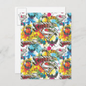 Supergirl The Lux Pattern Briefkaart (Voorkant / Achterkant)