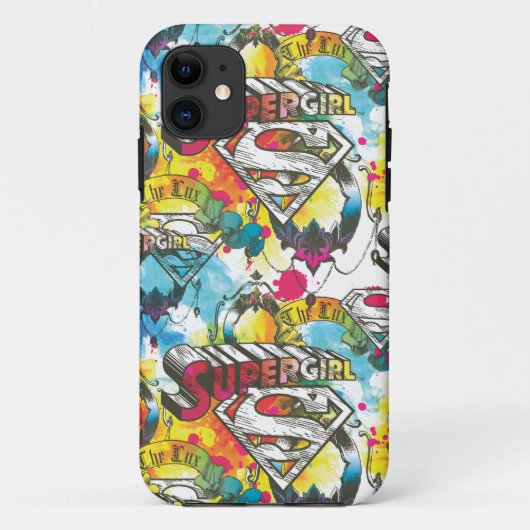 Supergirl The Lux Pattern Case-Mate iPhone Case (Achterkant)
