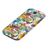 Supergirl The Lux Pattern Case-Mate Samsung Galaxy Hoesje (Onderkant)