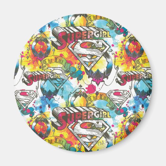 Supergirl The Lux Pattern Magneet (Voorkant)
