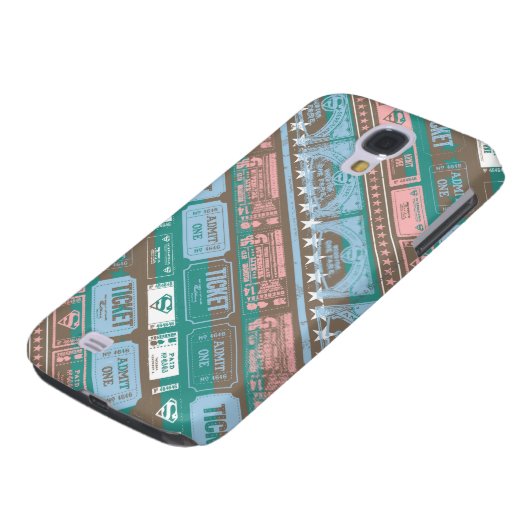 Supergirl Ticket Pattern Blue Case-Mate Samsung Galaxy Hoesje (Onderkant)