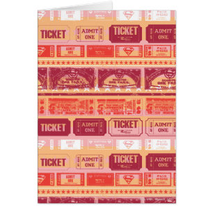 Supergirl Ticket Pattern Sinaasappel