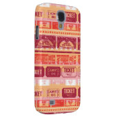 Supergirl Ticket Pattern Sinaasappel Case-Mate Samsung Galaxy Hoesje (Back/Rechts)