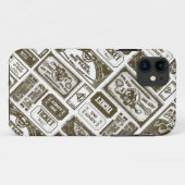 Supergirl Toegangsticket Patroon Bruin Case-Mate iPhone Case (Achterkant (horizontaal))