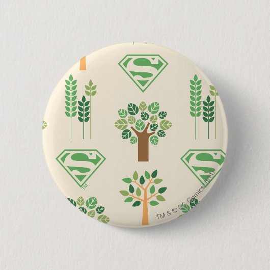 Supergirl Trees Ronde Button 5,7 Cm (Voorkant)