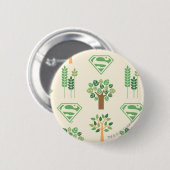 Supergirl Trees Ronde Button 5,7 Cm (Voorkant /achterkant)