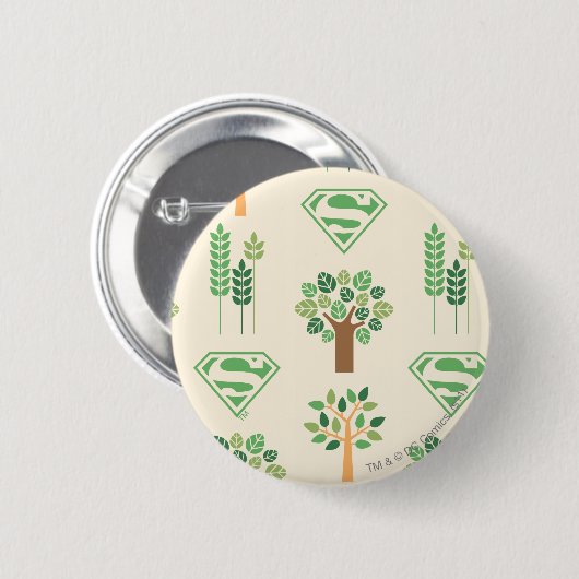 Supergirl Trees Ronde Button 5,7 Cm (Voorkant /achterkant)