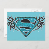 Supergirl Tribal Pattern-Logo Briefkaart (Voorkant / Achterkant)