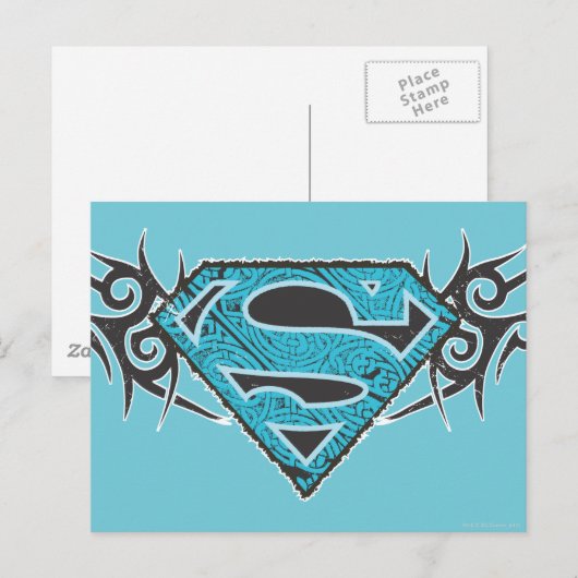 Supergirl Tribal Pattern-Logo Briefkaart (Voorkant / Achterkant)