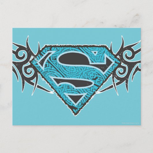 Supergirl Tribal Pattern-Logo Briefkaart (Voorkant)
