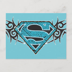 Supergirl Tribal Pattern-Logo Briefkaart