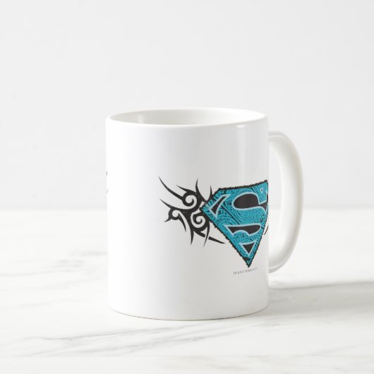 Supergirl Tribal Pattern-Logo Koffiemok (Voorkant rechts)