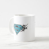 Supergirl Tribal Pattern-Logo Koffiemok (Voorkant links)