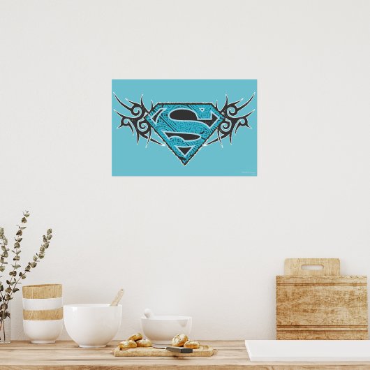 Supergirl Tribal Pattern-Logo Poster (Keuken)