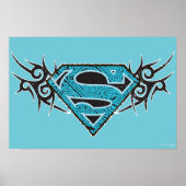 Supergirl Tribal Pattern-Logo Poster (Voorkant)
