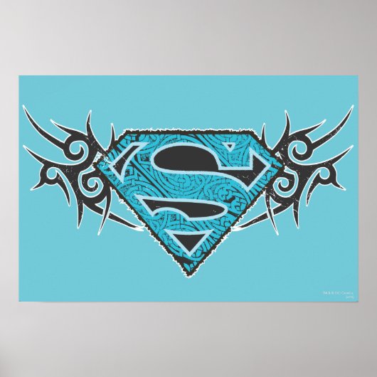 Supergirl Tribal Pattern-Logo Poster (Voorkant)