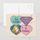 Supergirl uit deze wereldgrafische weergave briefkaart (Voorkant / Achterkant)
