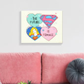 Supergirl uit deze wereldgrafische weergave canvas afdruk (Insitu (Woonkamer))