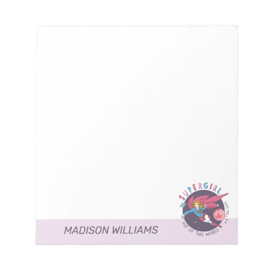 Supergirl uit deze wereldgrafische weergave notitieblok (Voorkant)