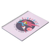 Supergirl uit deze wereldgrafische weergave notitieboek (Linkerzijde)