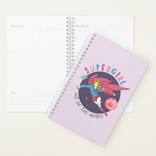 Supergirl uit deze wereldgrafische weergave planner (Display)