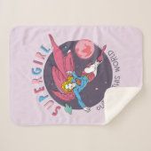 Supergirl uit deze wereldgrafische weergave sherpa deken (Voorkant (horizontaal))