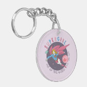 Supergirl uit deze wereldgrafische weergave sleutelhanger (Voorkant Links)