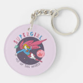 Supergirl uit deze wereldgrafische weergave sleutelhanger (Achterkant)