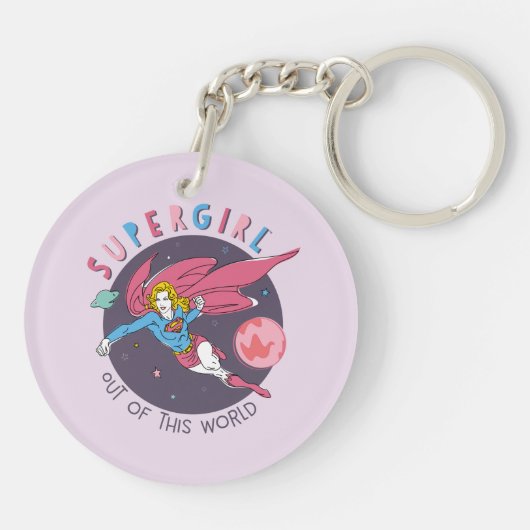 Supergirl uit deze wereldgrafische weergave sleutelhanger (Achterkant)
