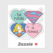 Supergirl uit deze wereldgrafische weergave sticker (Vel)
