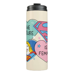 Supergirl uit deze wereldgrafische weergave thermosbeker