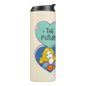 Supergirl uit deze wereldgrafische weergave thermosbeker (Gedraaid links)