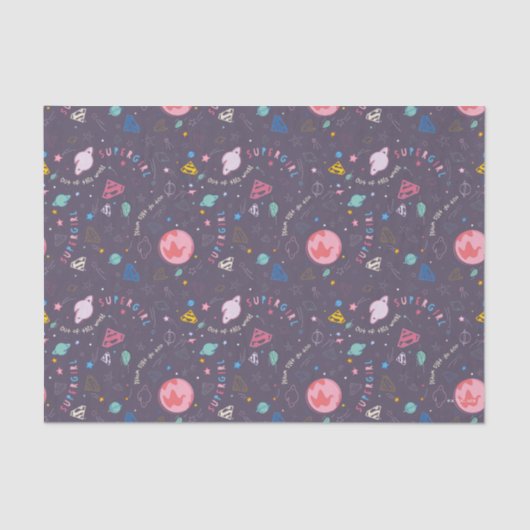 Supergirl uit deze wereldgrafische weergave tissuepapier (Voorkant)