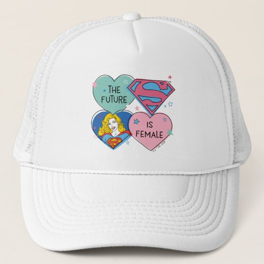 Supergirl uit deze wereldgrafische weergave trucker pet (Voorkant)