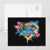 Supergirl, verf en morsen briefkaart (Voorkant / Achterkant)