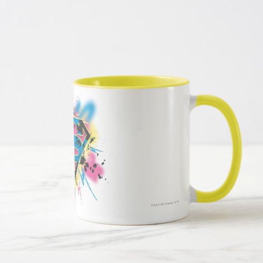 Supergirl, verf en morsen mok (Rechts)