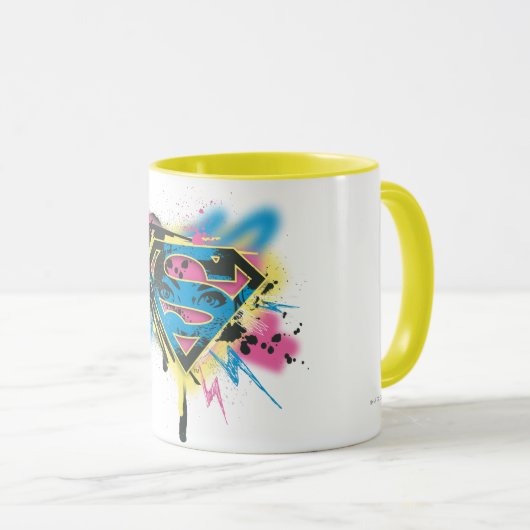 Supergirl, verf en morsen mok (Voorkant rechts)