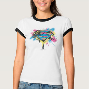 Supergirl, verf en morsen t-shirt
