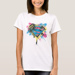 Supergirl, verf en morsen t-shirt