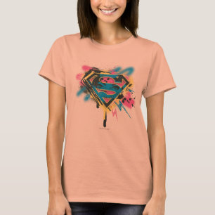 Supergirl, verf en morsen t-shirt