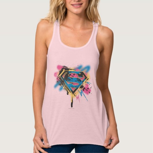 Supergirl, verf en morsen tanktop (Voorkant)